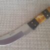 damascus steel hunting knife with two tone handle